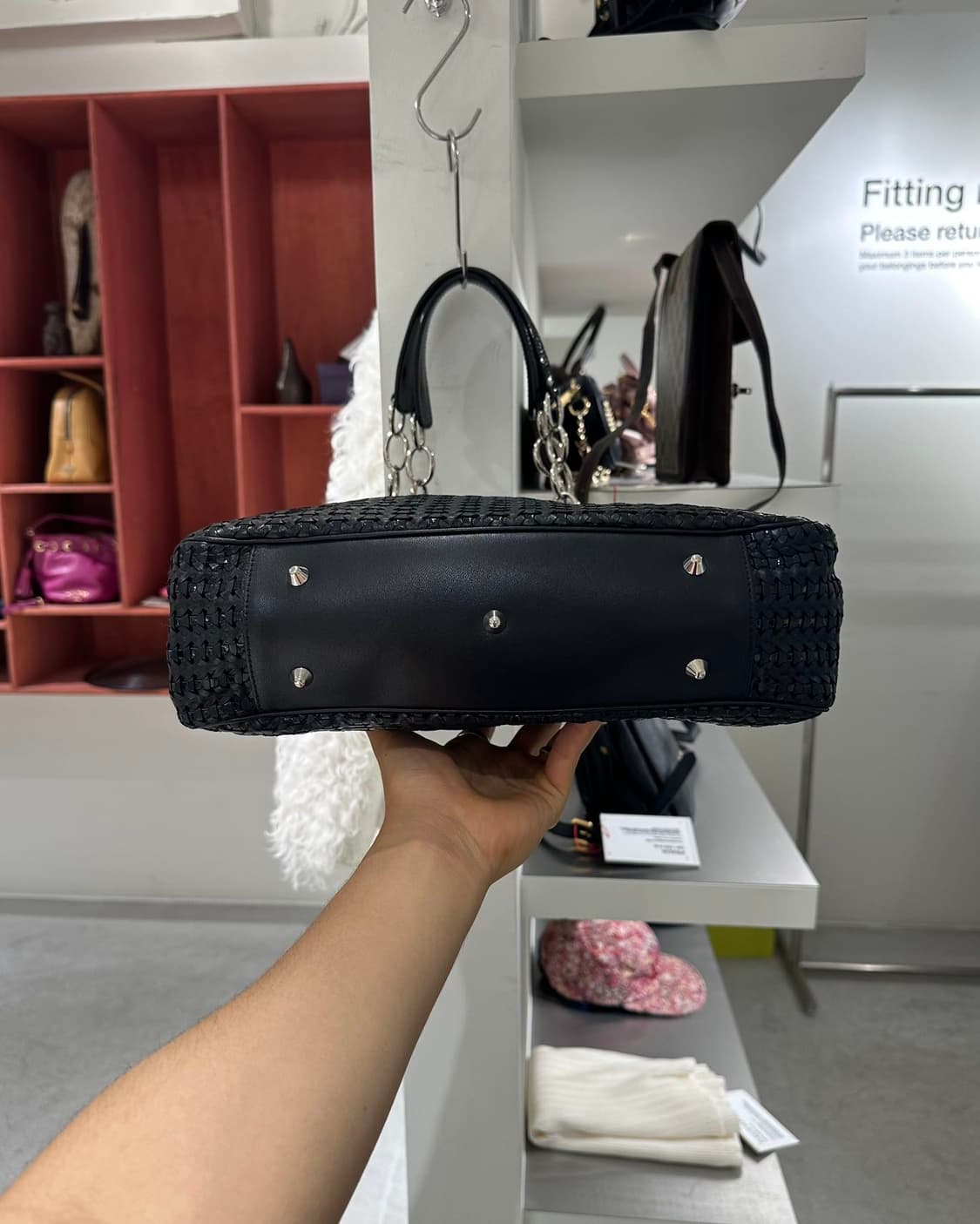 디올 블랙 소프트 라지 쇼퍼백 상품이미지5
