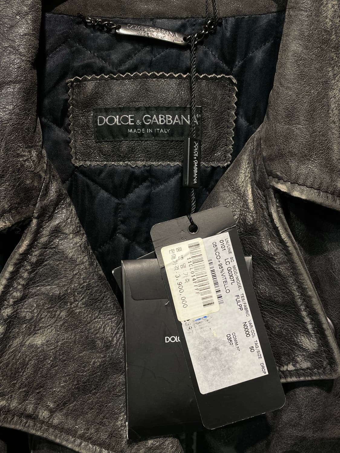 D&G aging leather jacket 상품이미지6
