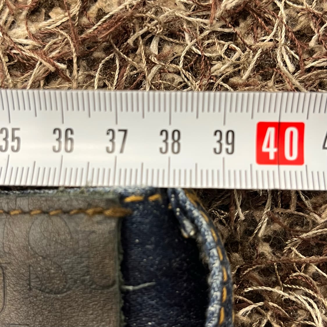 29 에비수 로고 스트레이트 워싱 데님 팬츠 상품이미지8