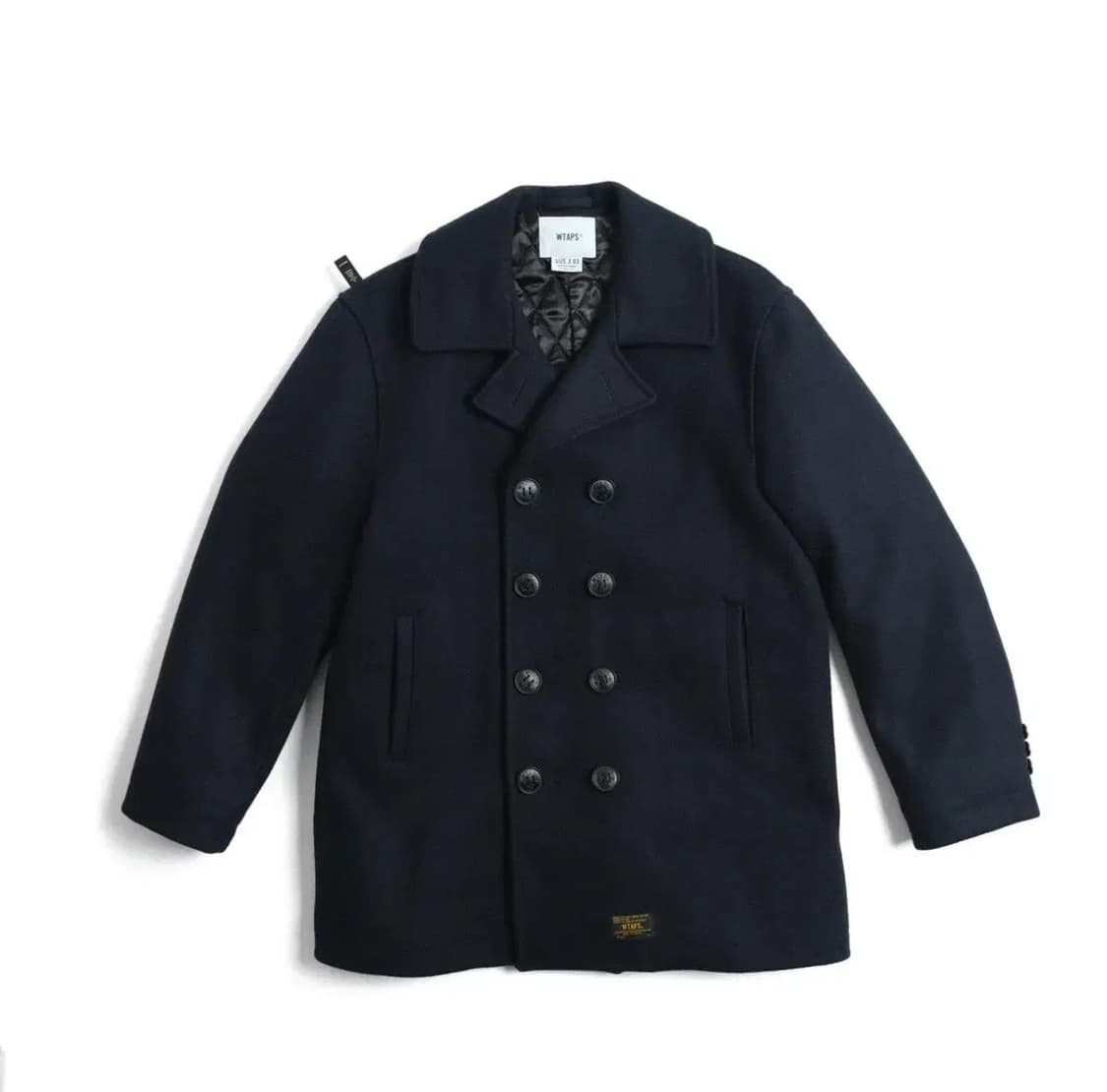 [2, 100~103] 더블탭스 멜튼울 피코트 상품이미지8