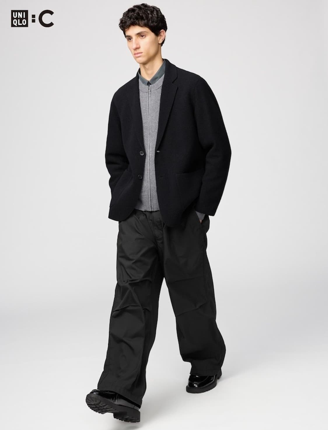 새상품) 유니클로 C 와이드파라슈트팬츠 S 상품이미지1