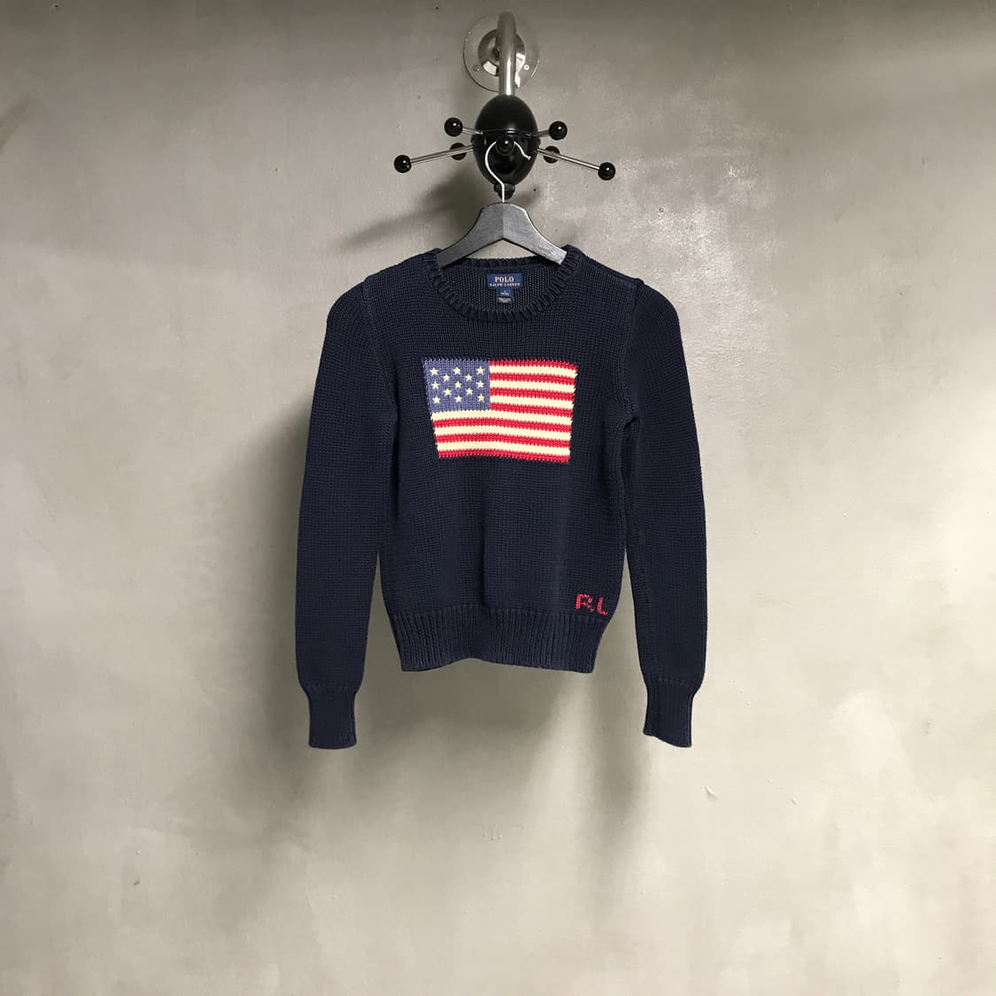 폴로 랄프로렌 성조기 니트 네이비 L12-14(W) 상품이미지1