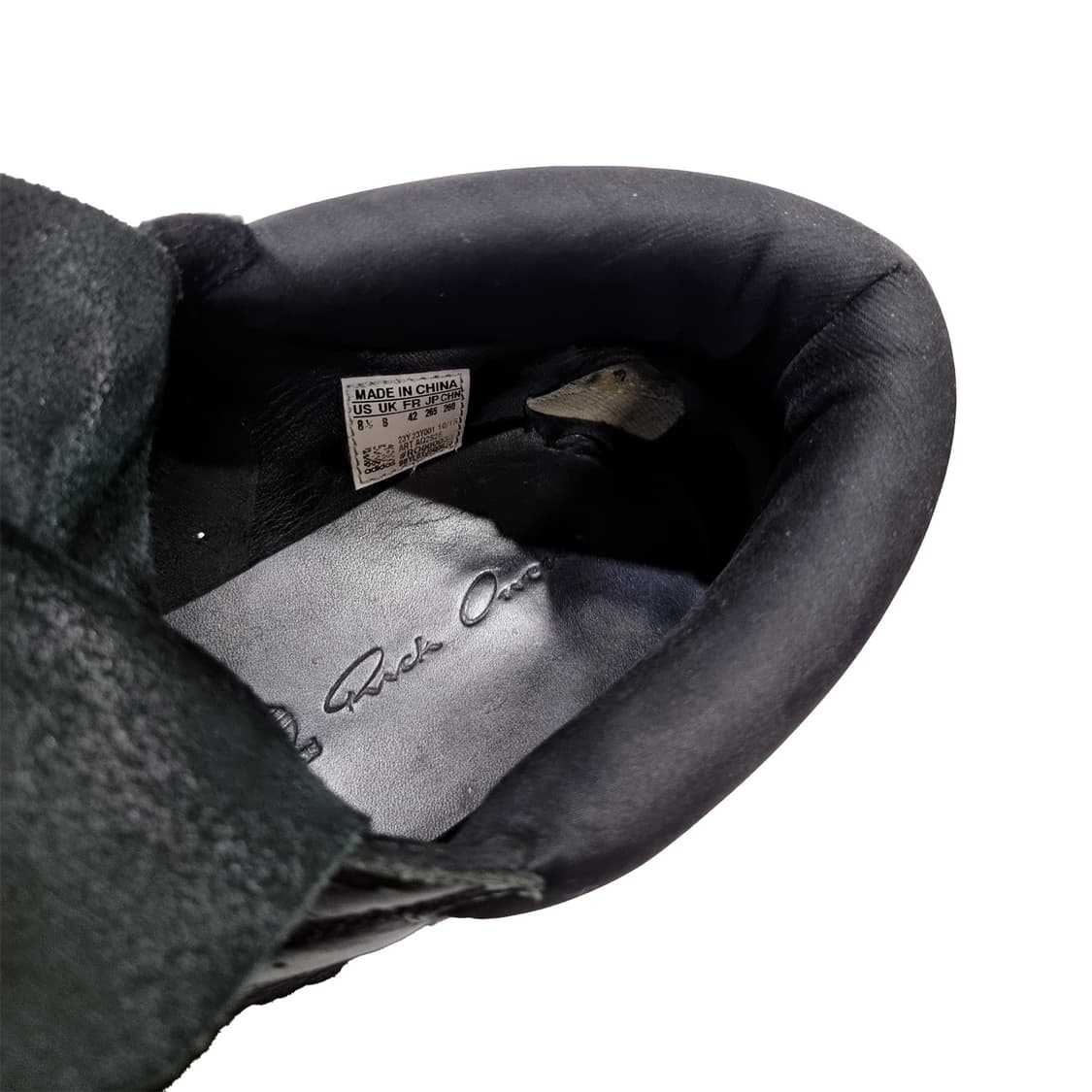 릭오웬스 x 아디다스 - 14SS 로 러너 - 올블랙 - 8.5 상품이미지5