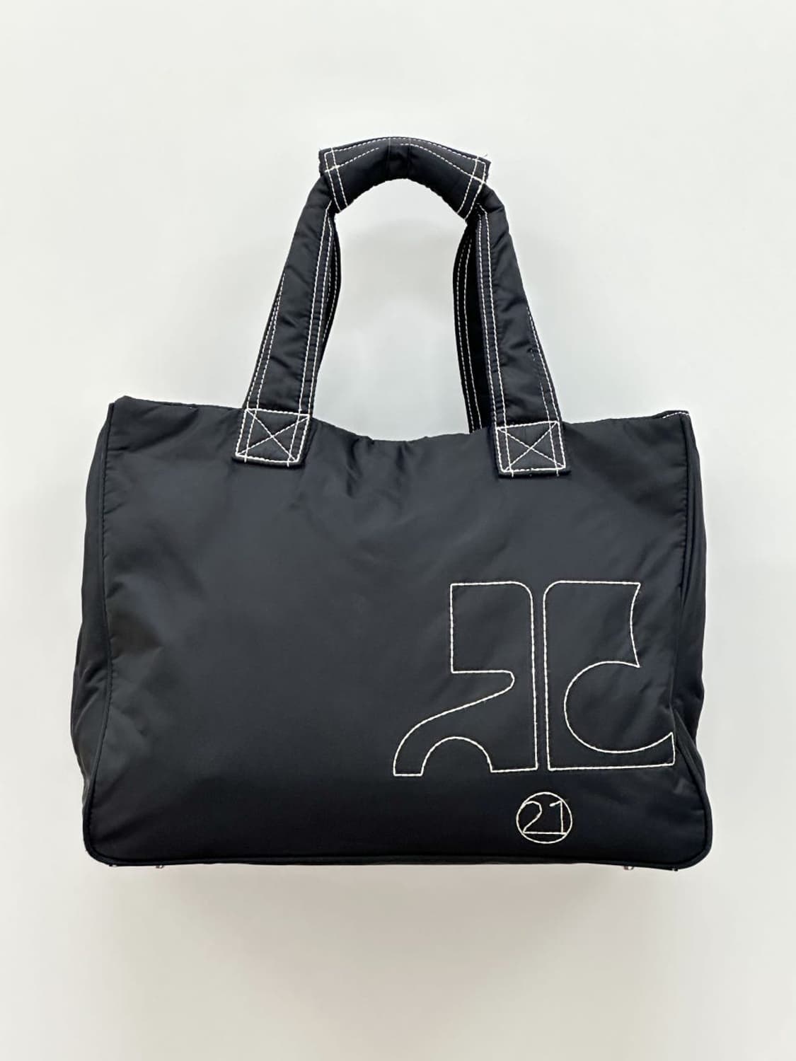 courreges / 꾸레쥬 스티치 빅 로고 숄더백 상품이미지2