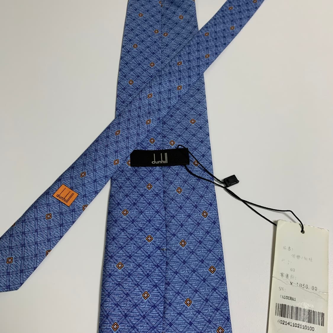 던힐(dunhill) 택 달린 미사용품 명품넥타이 A+등급 9.4cm 상품이미지5