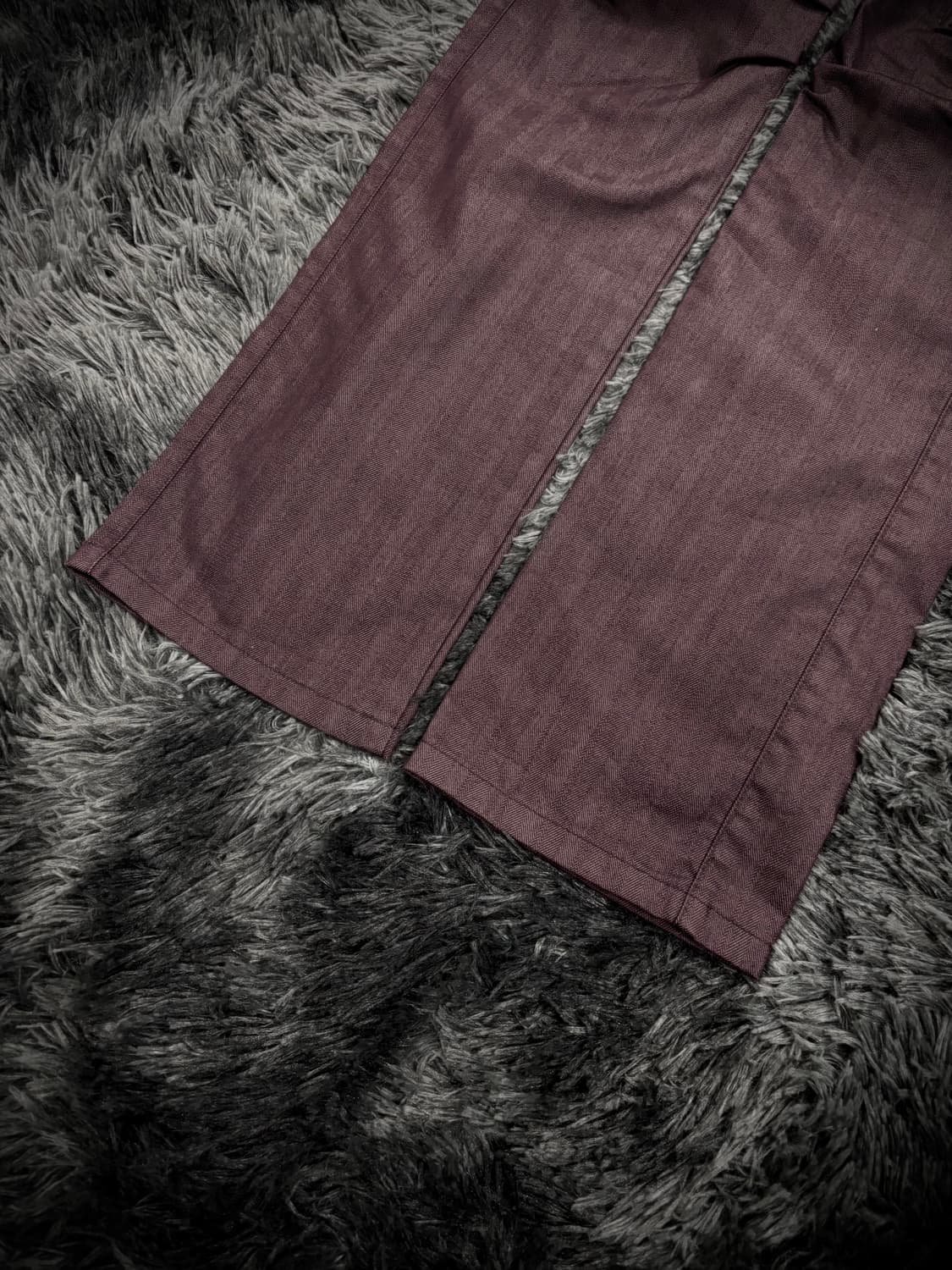 semantic Design 레드와인 스트라이프패턴 펑크st 카고팬츠 상품이미지4