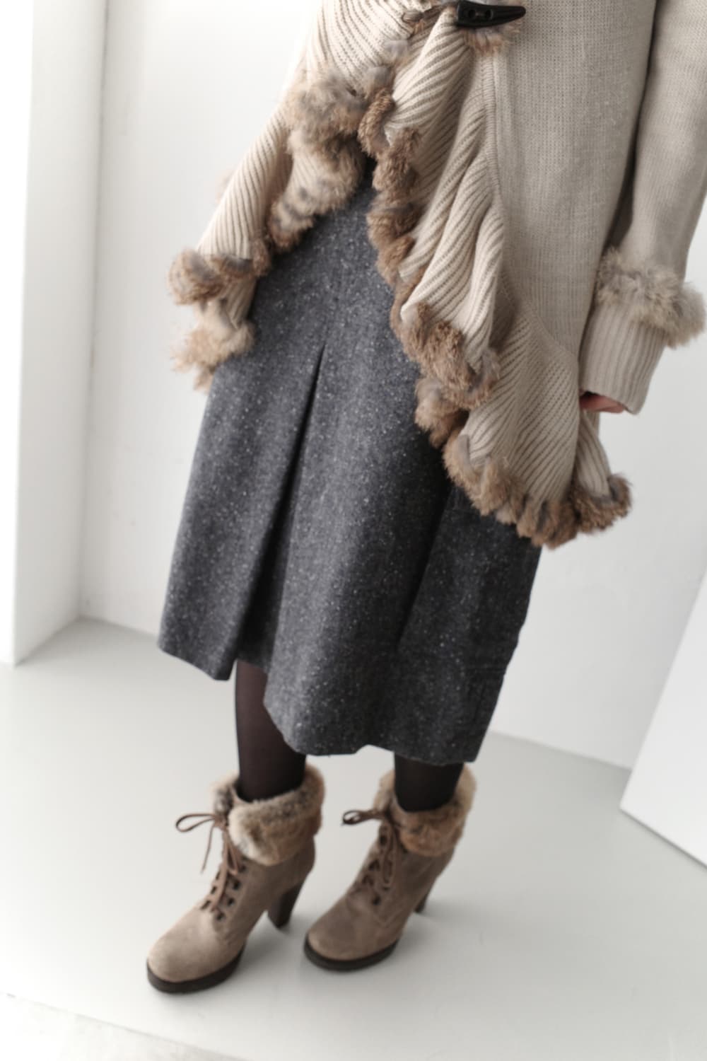 fur short boots 상품이미지7