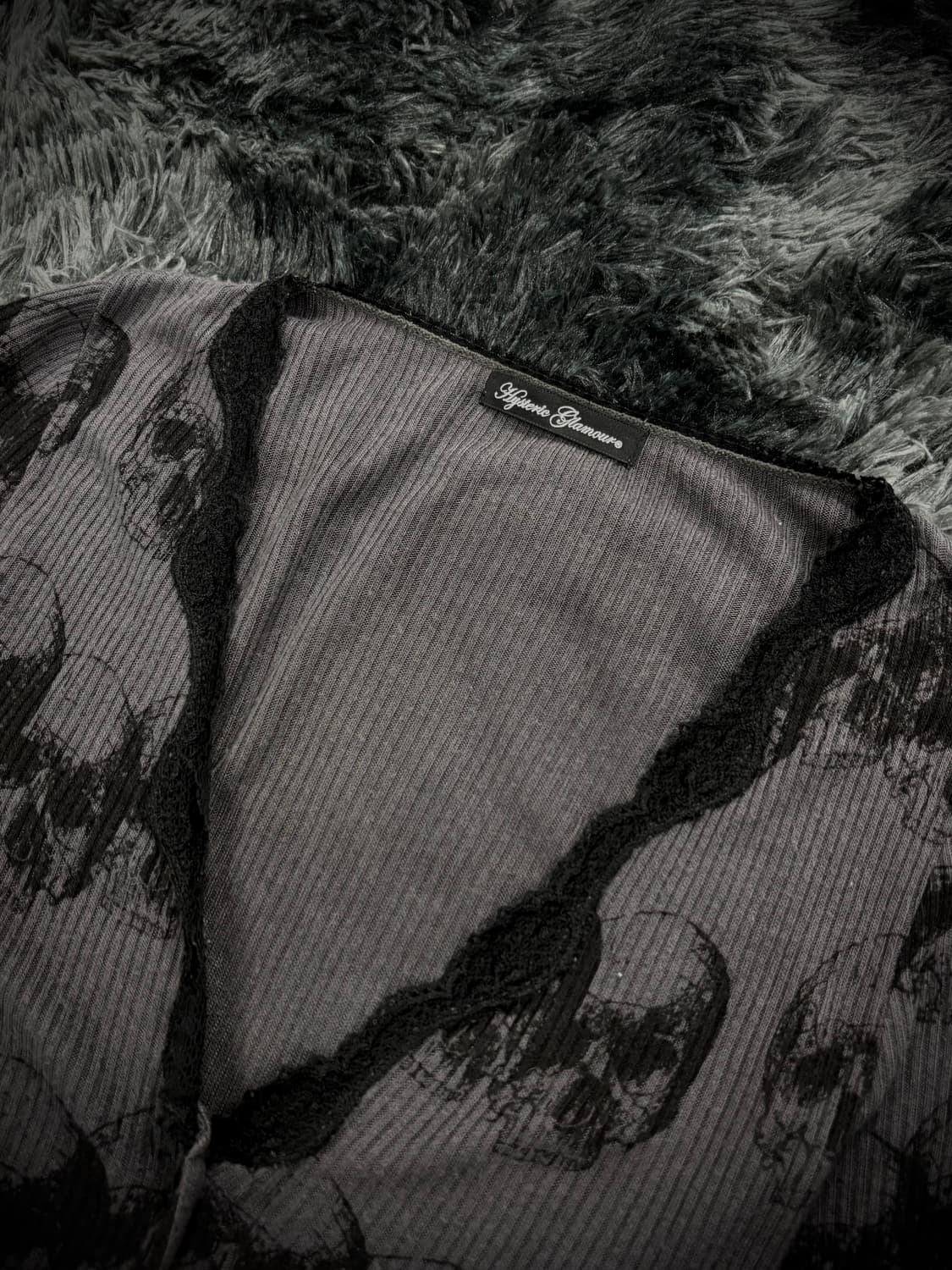 Hysteric Glamour 스컬 패턴 레이스업 가디건 상품이미지3