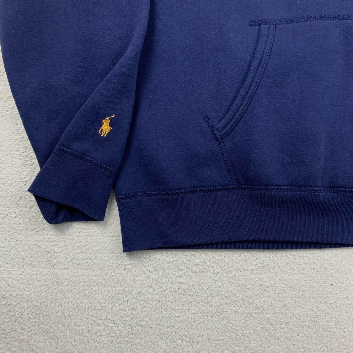 폴로 랄프로렌 x 빔즈 네이비앤골드로고 컬렉션 후드티 네이비 상품이미지4