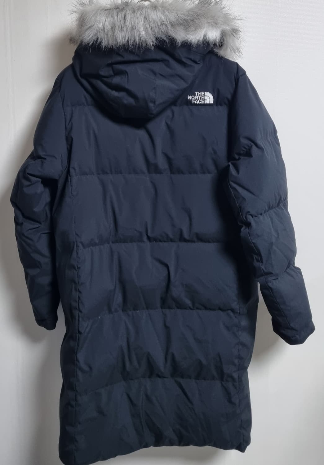 실측 S (55) 노스페이스 블랙 롱 구스다운 롱패딩 상품이미지2