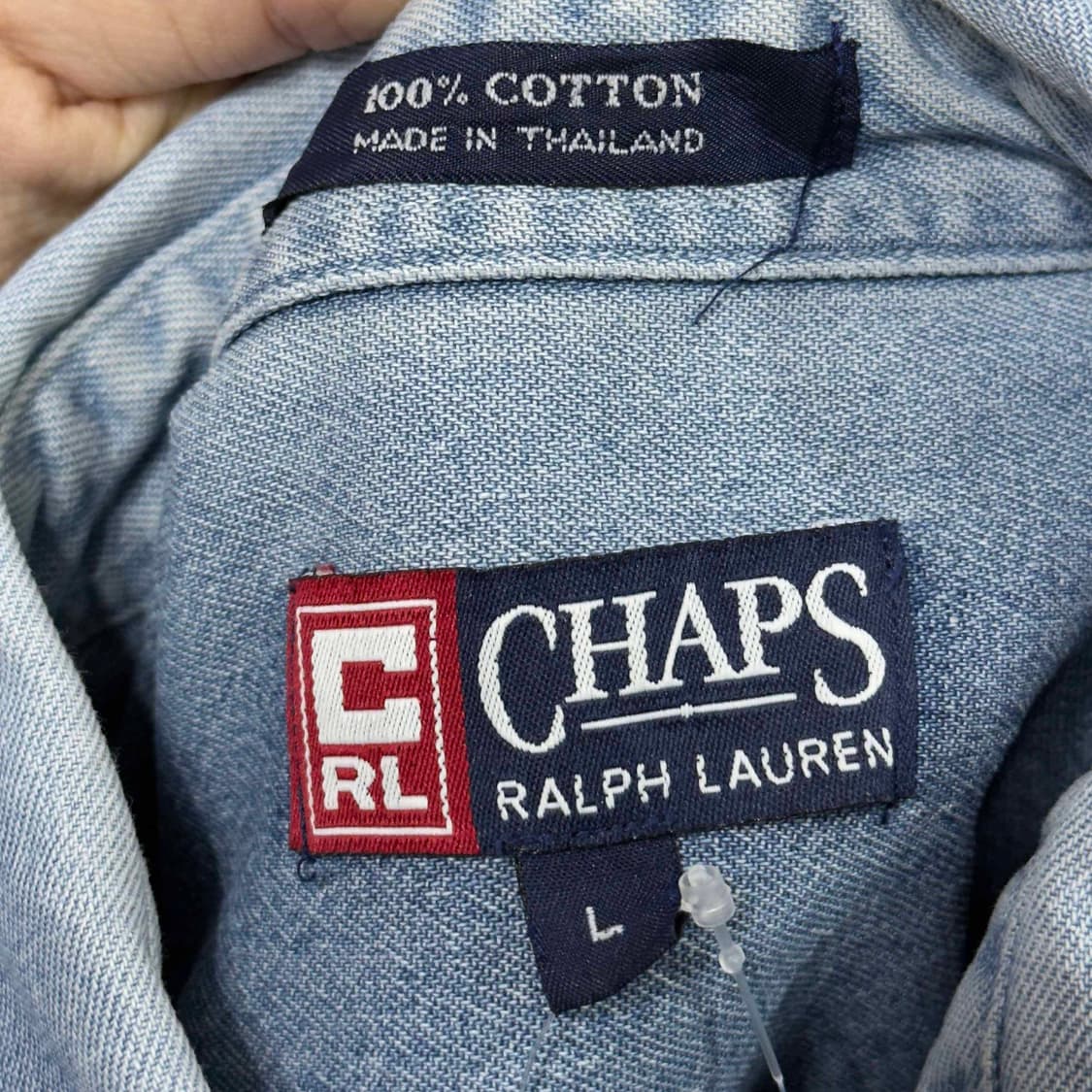 90s 찹스 랄프로렌 데님 셔츠 상품이미지6