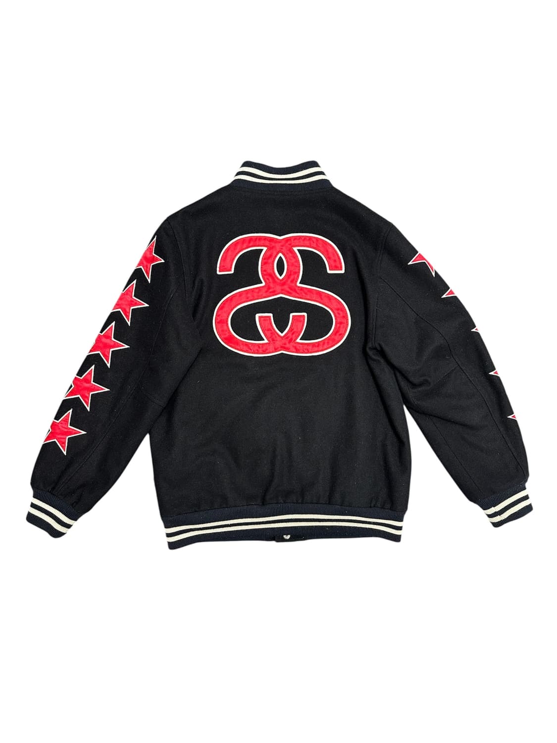 (90s) Stussy Rasta Lion Varsity Jacket 상품이미지10