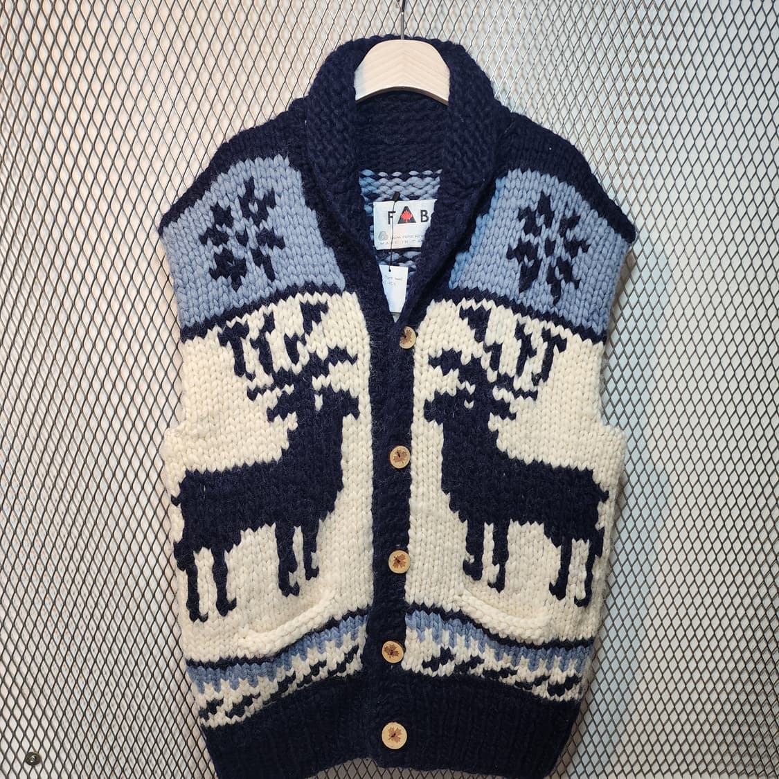 Fab 캐나다 코위찬 조끼 상품이미지1