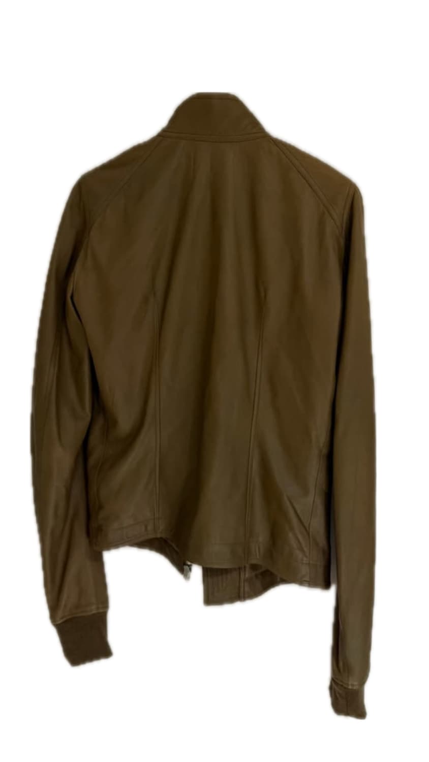 릭오웬스 intarsia 레더자켓 머스타드 46 상품이미지3