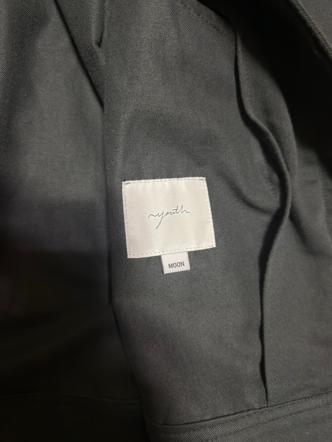 유스 레더 트림 코튼 자켓 블랙 M 상품이미지3