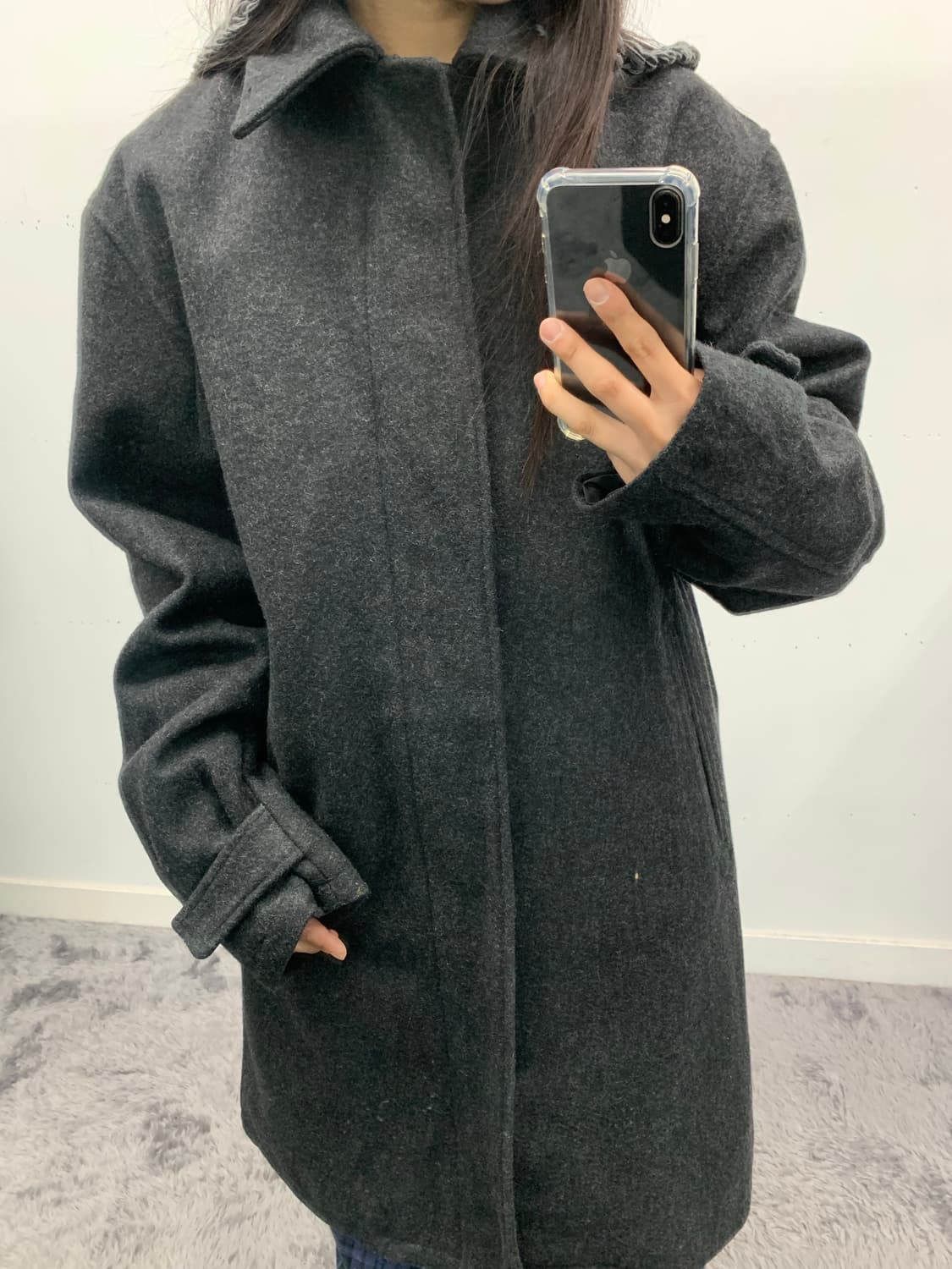 캘빈클라인 하프 코트(울 나일론 혼방) 상품이미지2