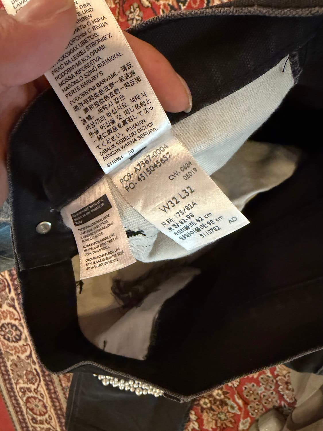 리바이스 더블니 스노우윈도우 리워크 데님 상품이미지4