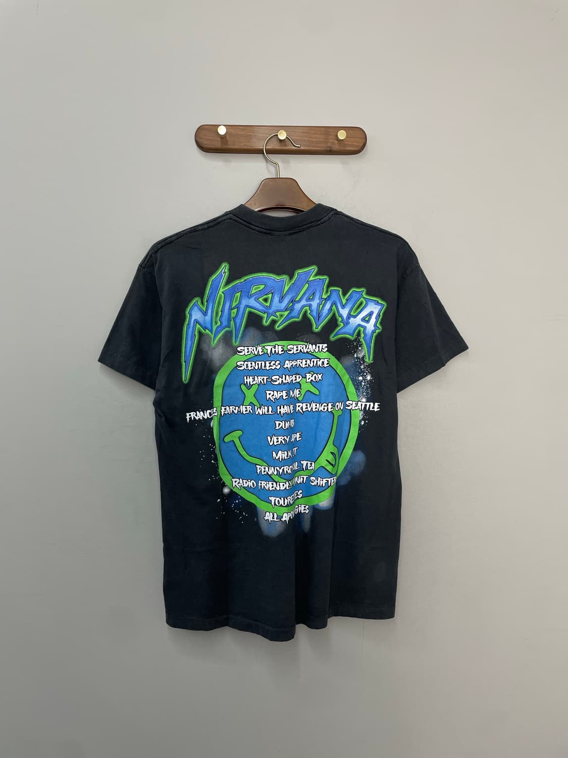 빈티지 너바나 In Utero 아트워크 프린팅 반팔 H2540 상품이미지4