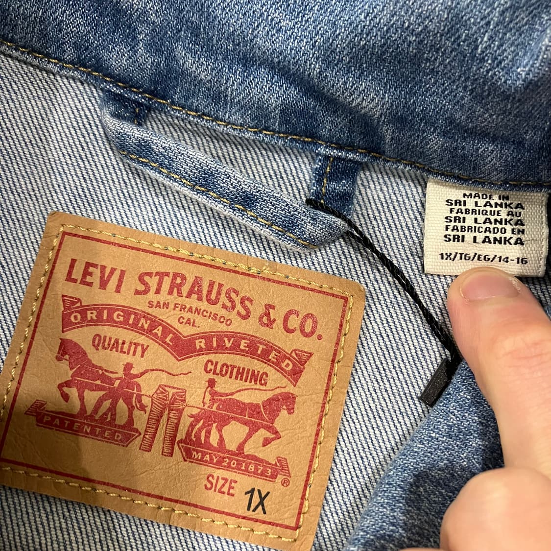 362 리바이스 데님 청자켓 상품이미지3