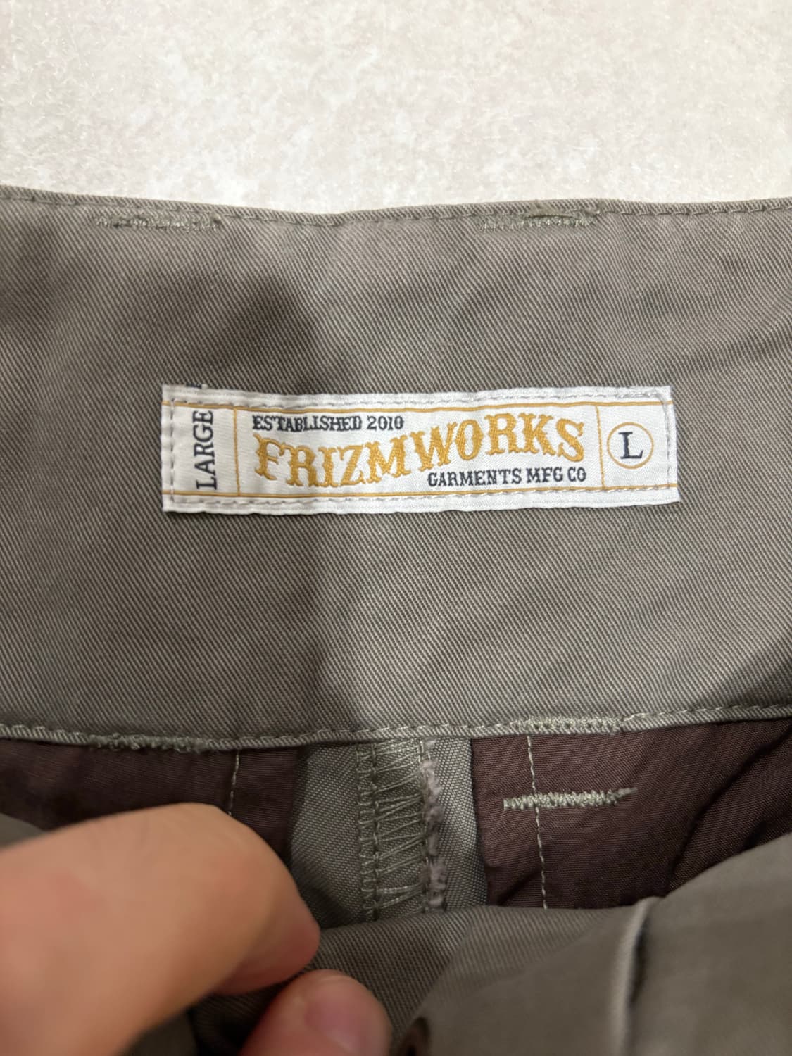 프리즘웍스 CN 플라이트 팬츠 카키 상품이미지6