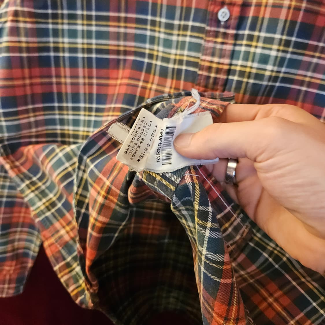 폴로랄프로렌 00's Vintage 버튼다운 체크 셔츠 XL size 상품이미지6