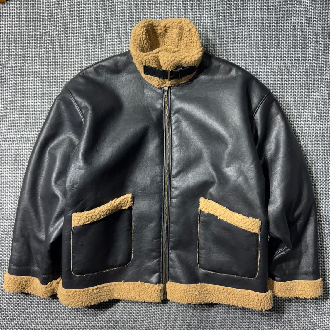 프릭스스토어 레더 무스탕 블랙 ( L/OLD-8236 ) 상품이미지1