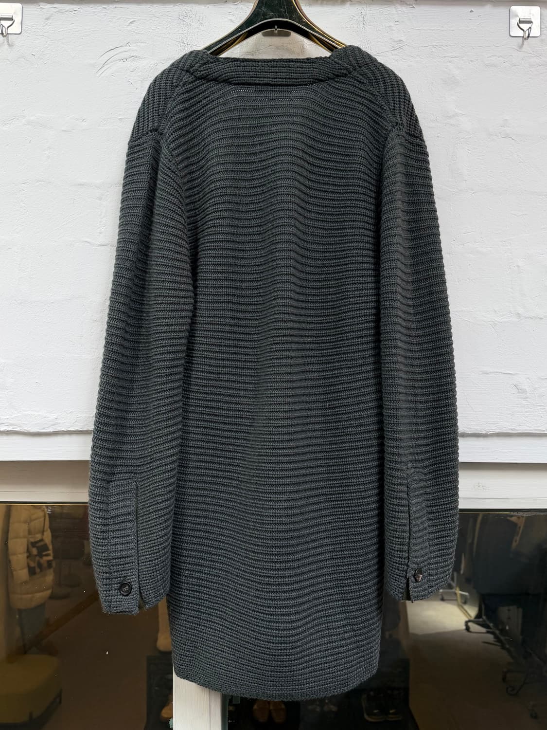 Public School 메리노 울 블렌드 롱 가디건 그린 S 상품이미지7