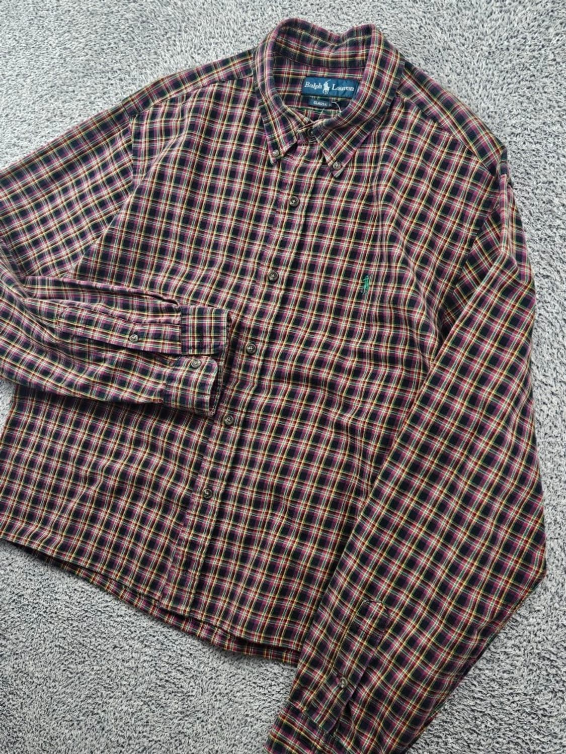 폴로랄프로렌 크롭 커스텀 체크 셔츠 ( XL ) / 11515 상품이미지6