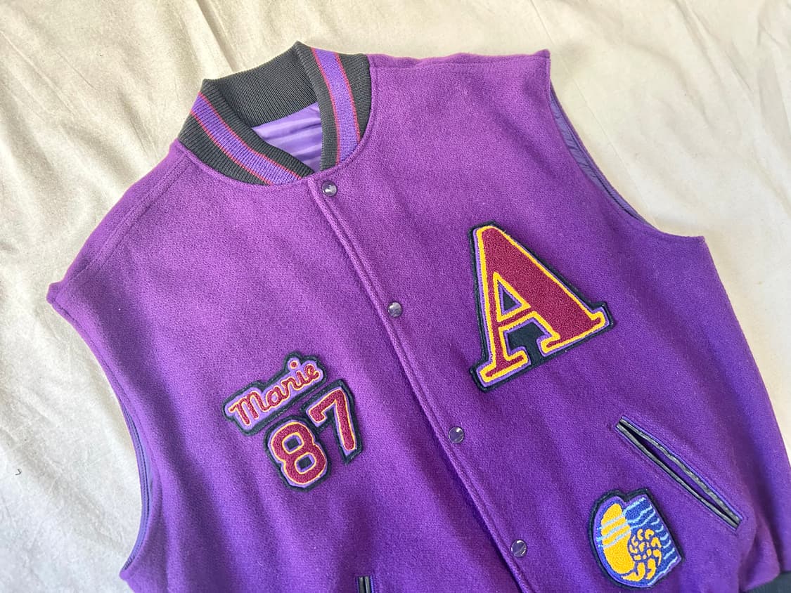 빈티지 야구 바시티 베스트 상품이미지4