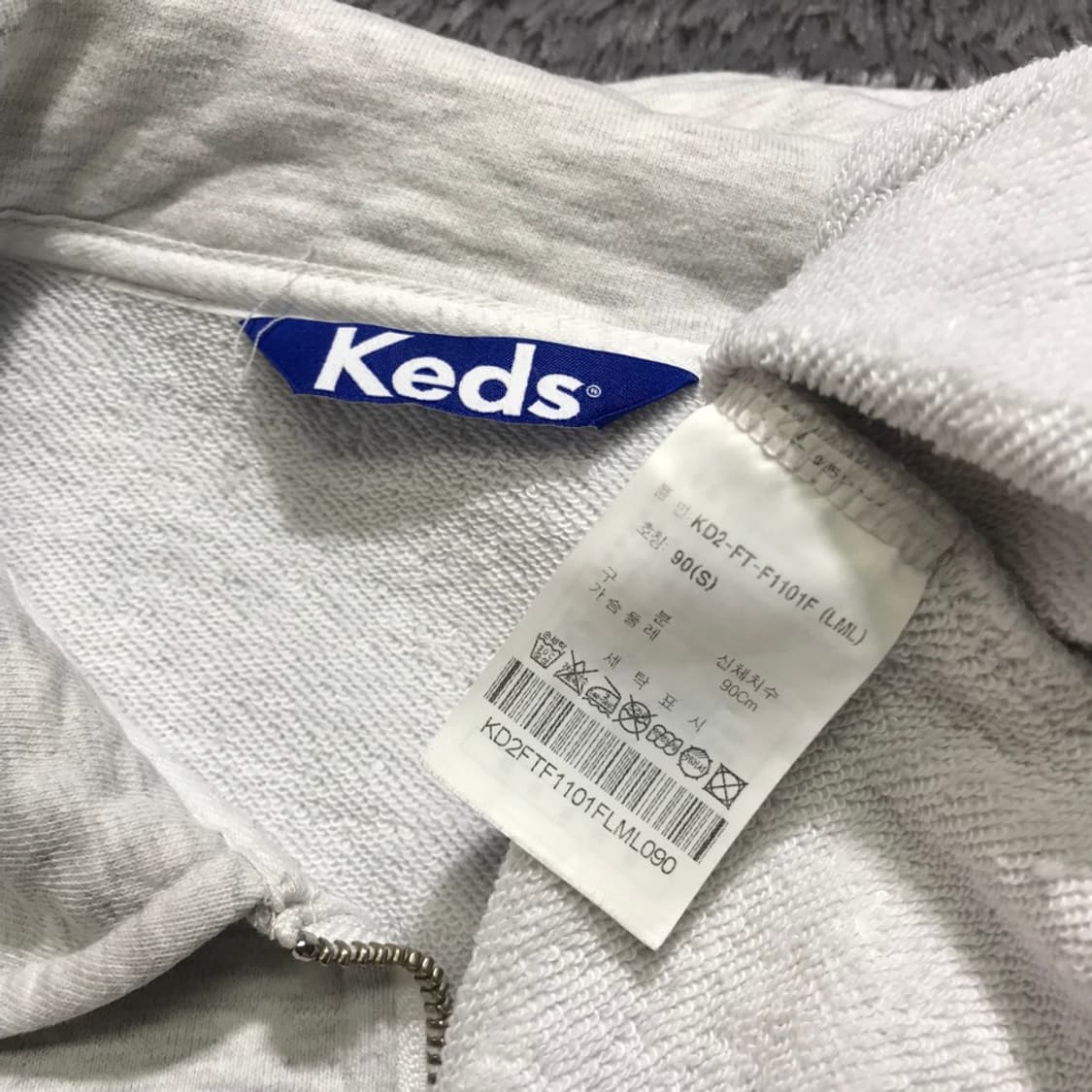 [[여성 S, A급] 케즈(Keds) 라운드카라 스웻 집업#430 상품이미지7