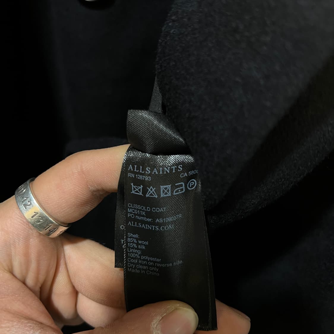  올세인츠 더블 울코트 y14761 상품이미지7