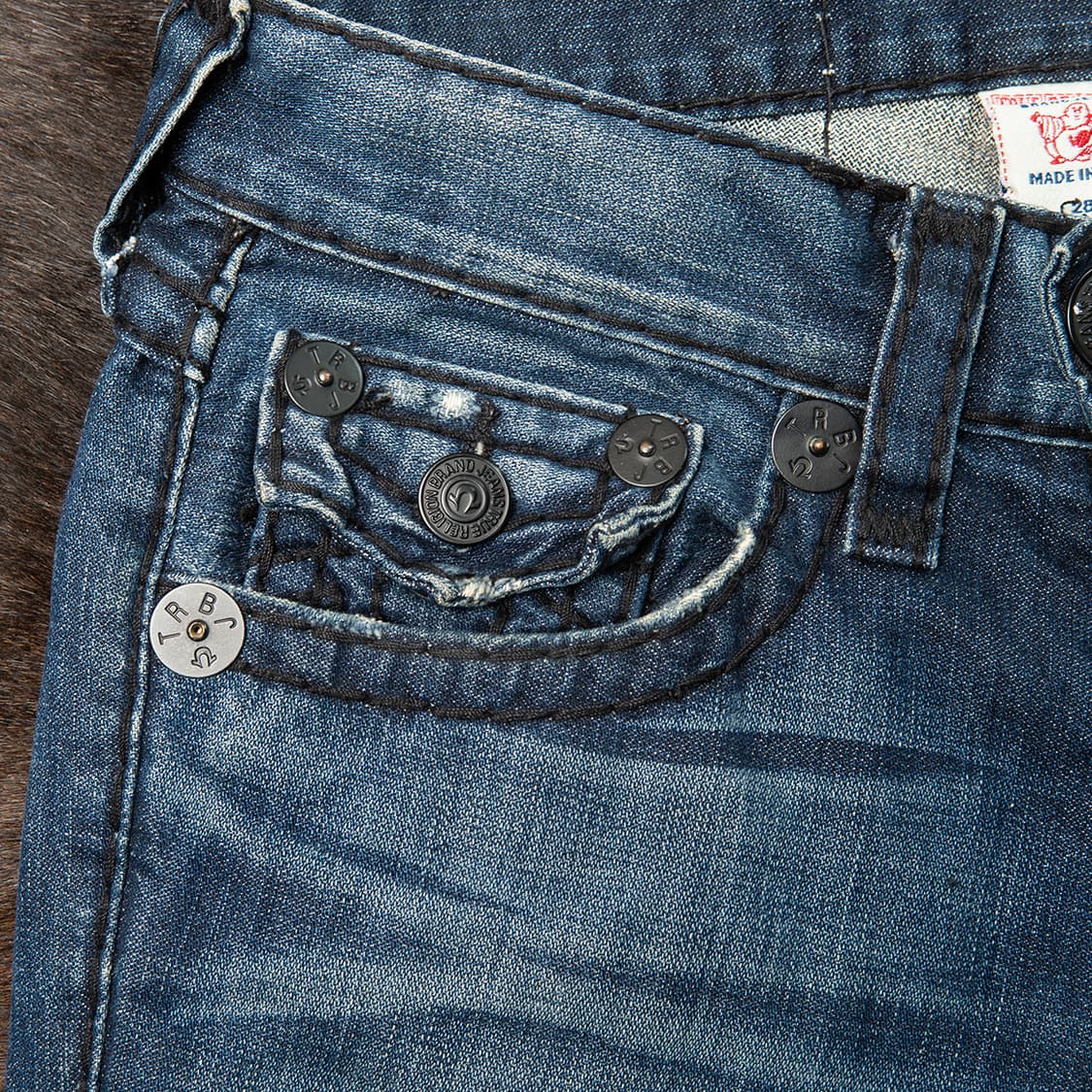 [28] 00s 트루릴리젼 USA 메이드 조이 슈퍼T 플레어 데님팬츠  상품이미지3