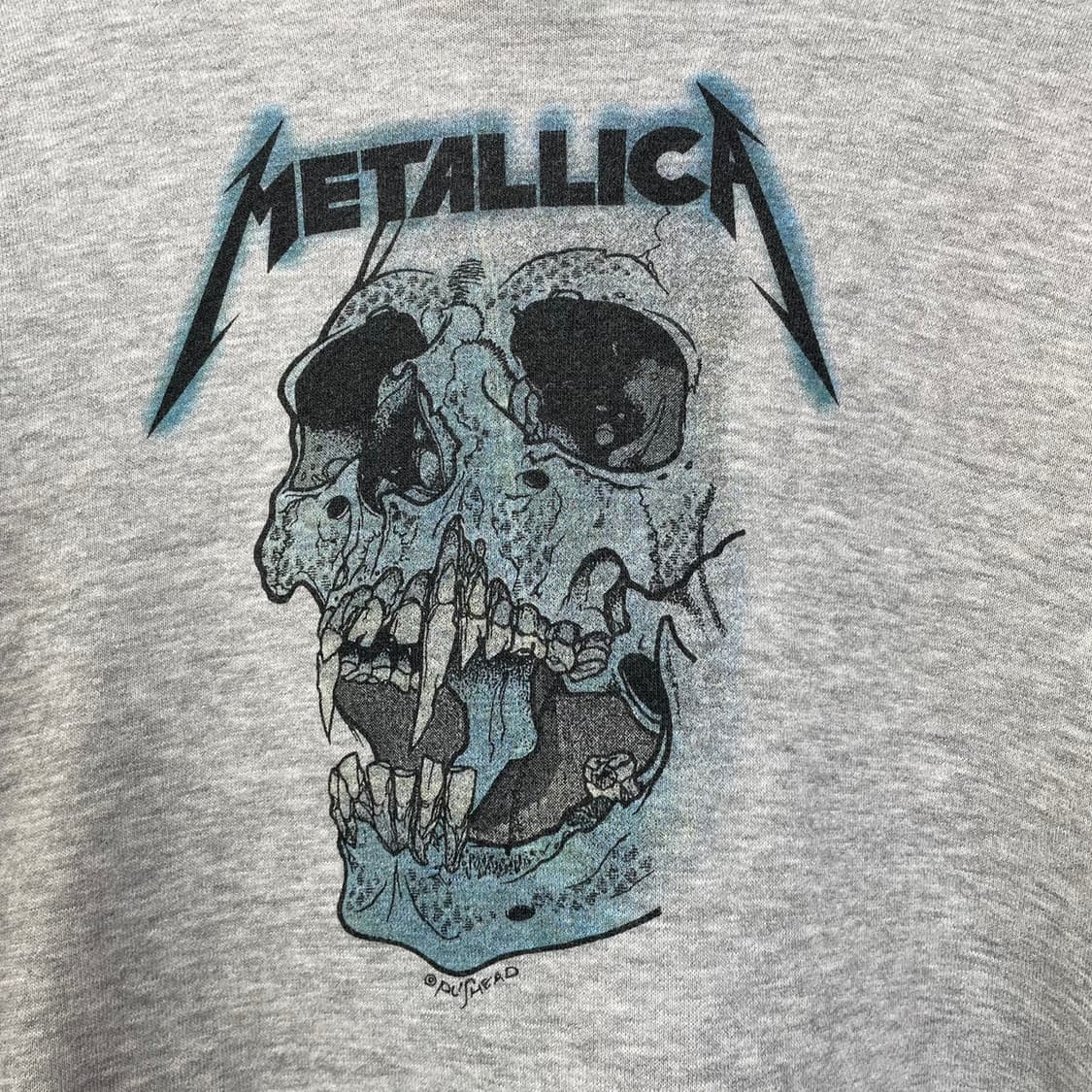 Metallica x GU 콜라보 스컬 프린팅 그레이 후드티 S 상품이미지2
