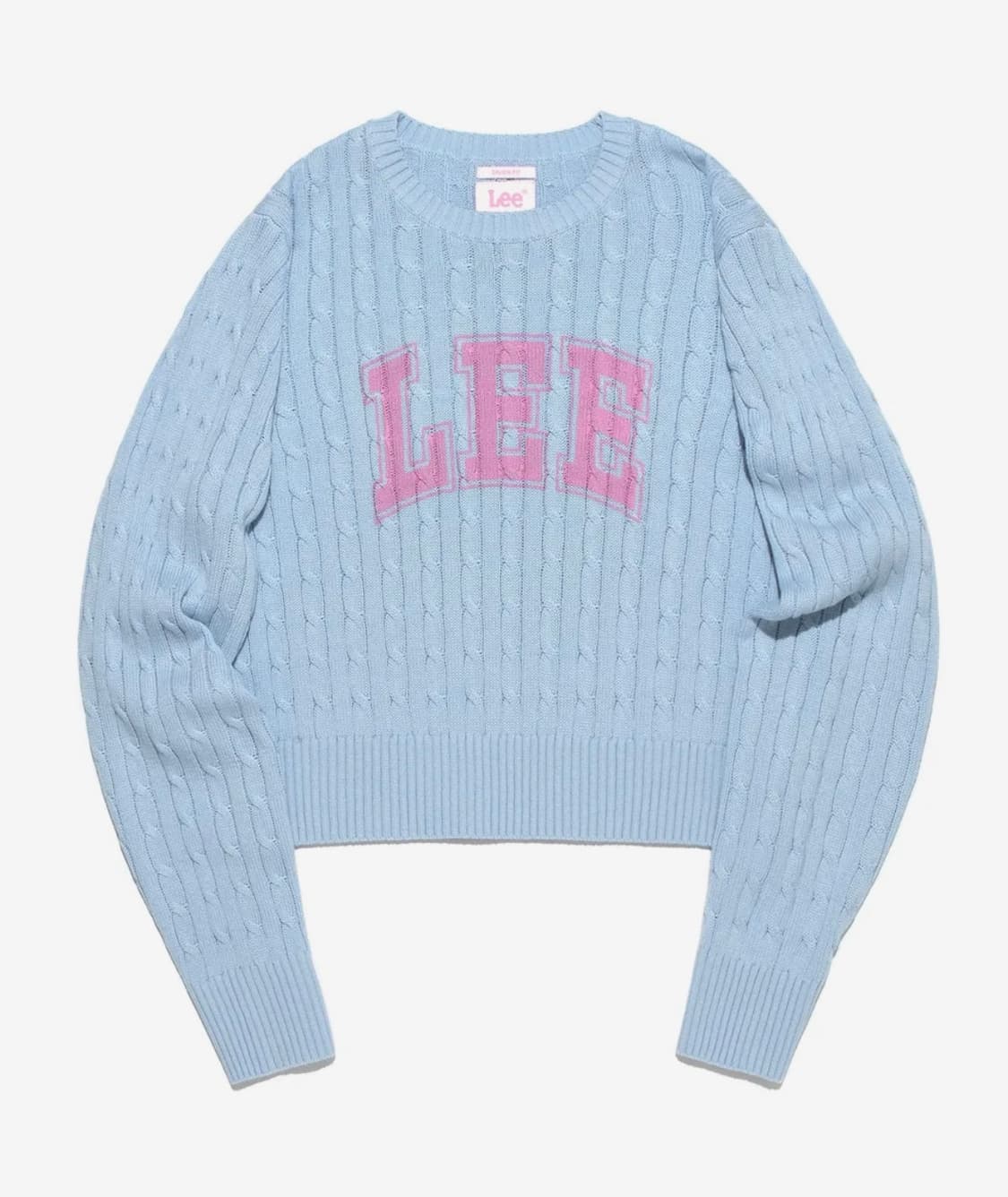 LEE 하늘색 케이블 니트 상품이미지1