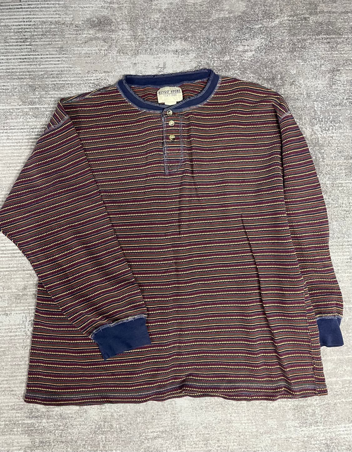 Vintage 와플 헨리넥 상품이미지1