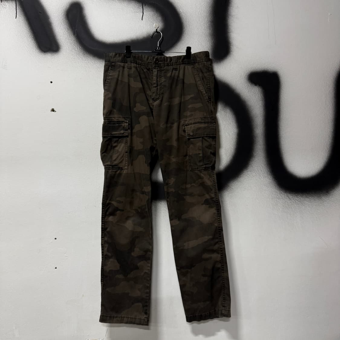 VTG 빈티지 빅사이즈 우드랜드 카모 밀리터리 와이드 카고 팬츠 상품이미지1