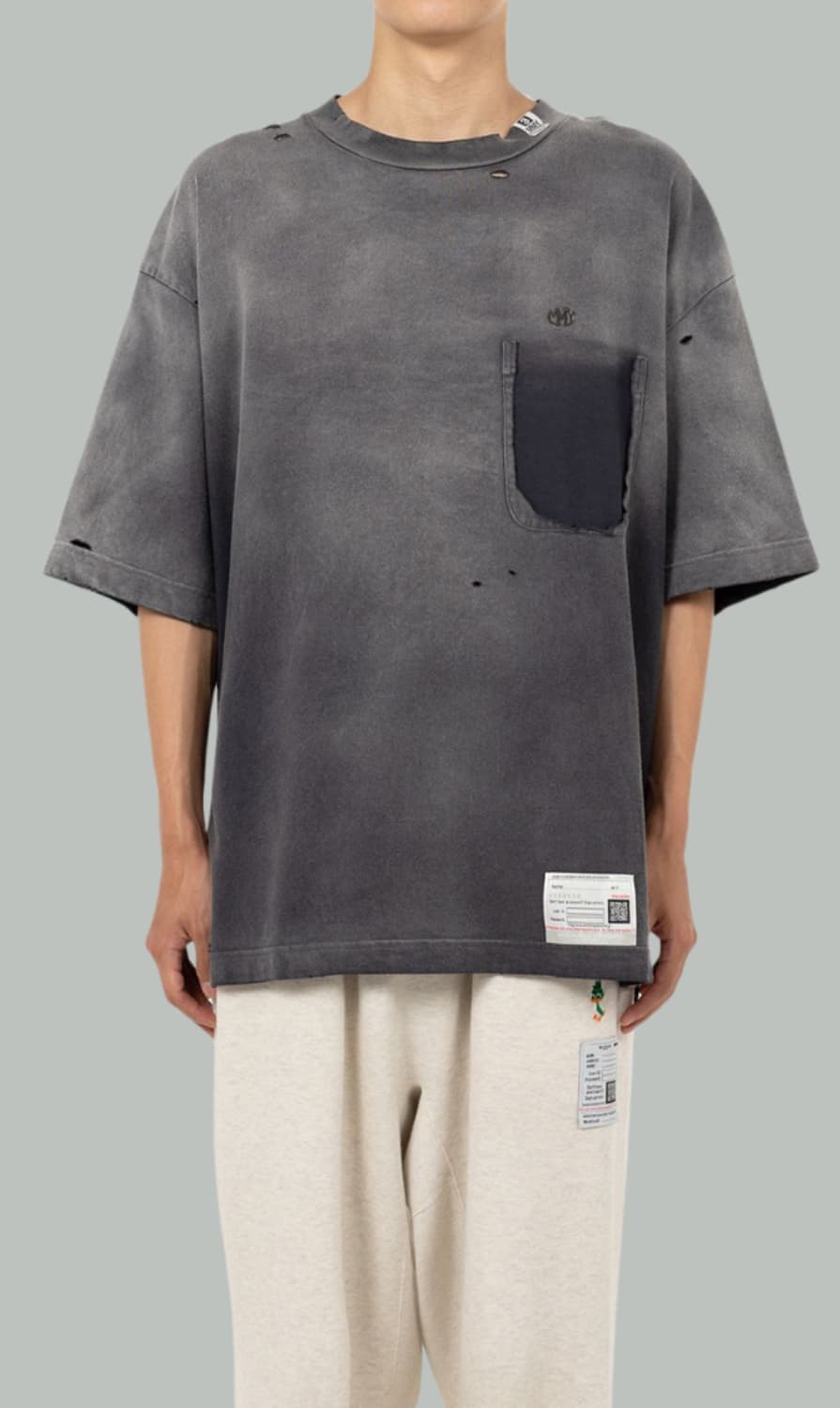 MIHARA YASUHIRO Sun Faded Tee 44사이즈 상품이미지1