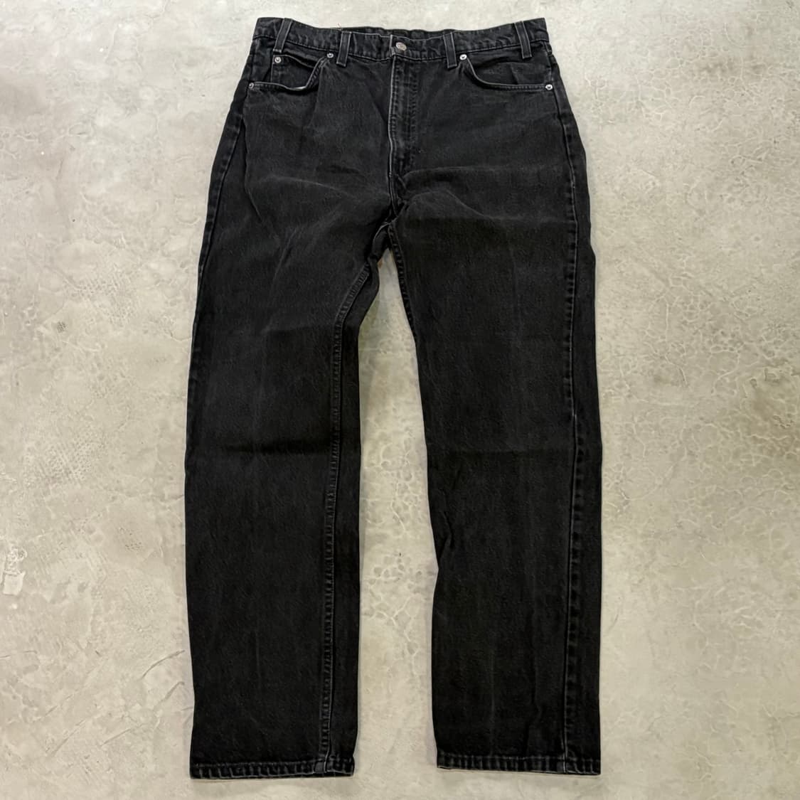 [36/32] 90s USA🇺🇸 리바이스 505 오렌지 탭 블랙 흑청 상품이미지1