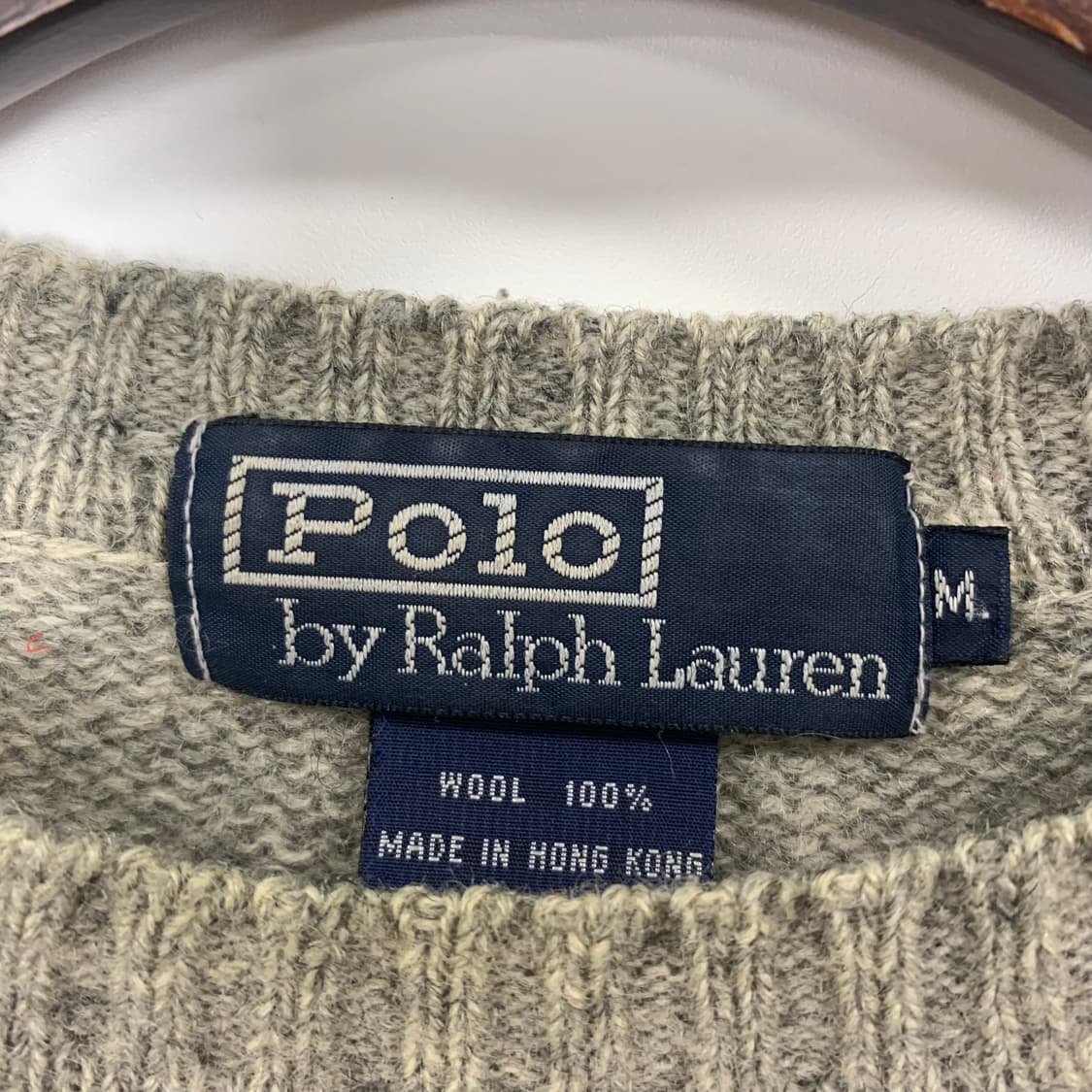 폴로 랄프로렌 그레이 라운드 니트 상품이미지4