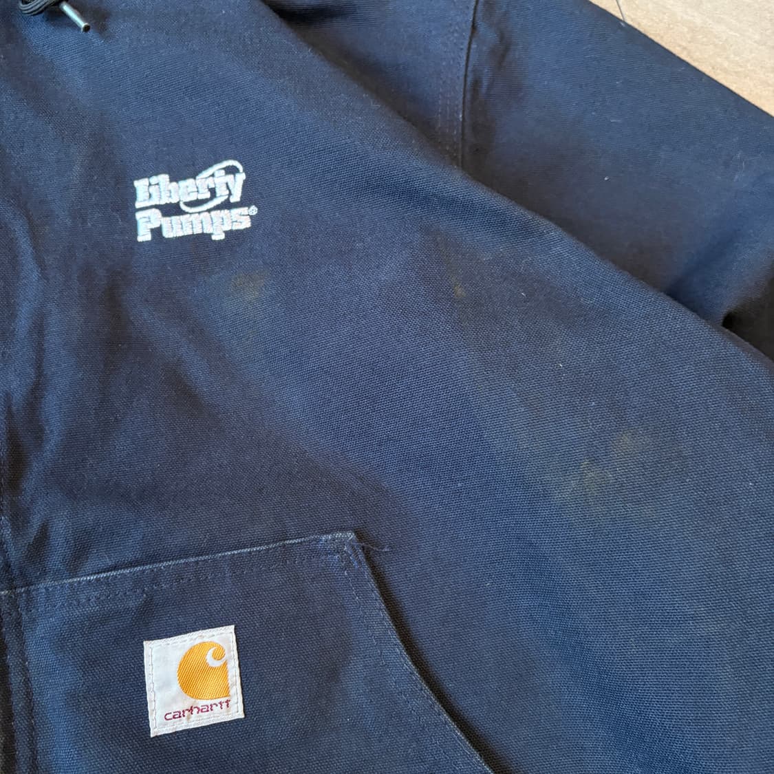 미국 생산 칼하트 j131 네이비 액티브 자켓  상품이미지3