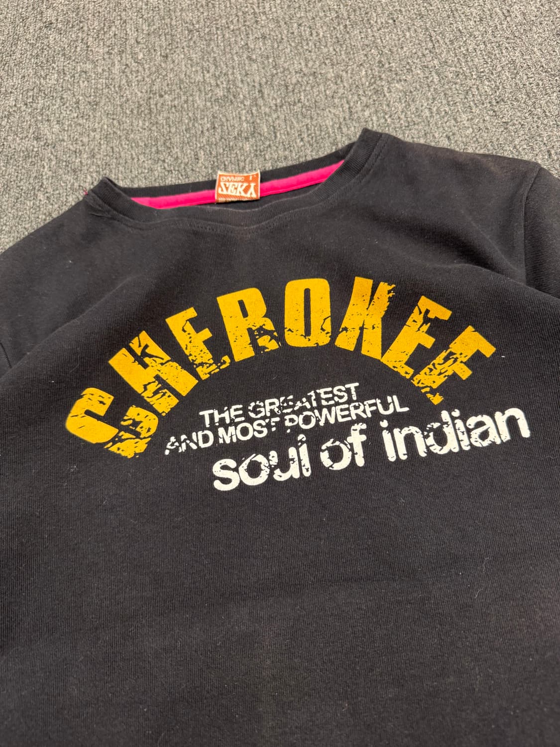 L)Zeky 빈티지 프린팅 여성 반팔 상품이미지2