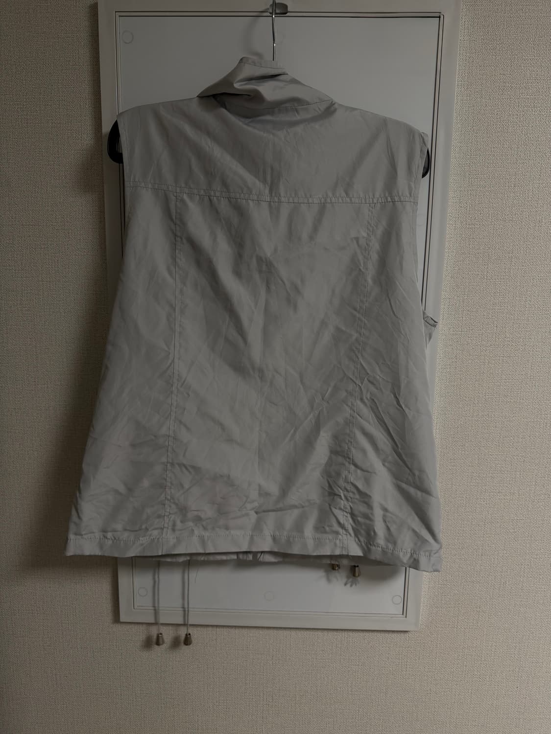 japanese vintage 셔링 레이어드 하이넥 조끼 집업  상품이미지2