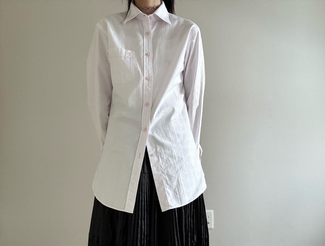 pink shirt, burberry black label 상품이미지3
