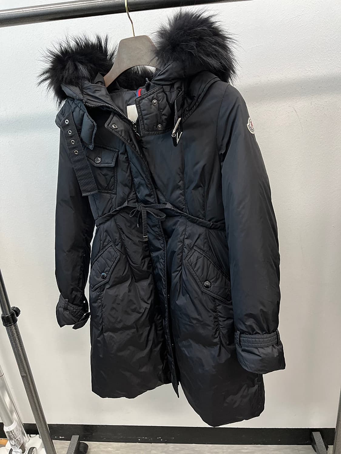 여) 몽클레어 천연모피 야상파카 상품이미지1