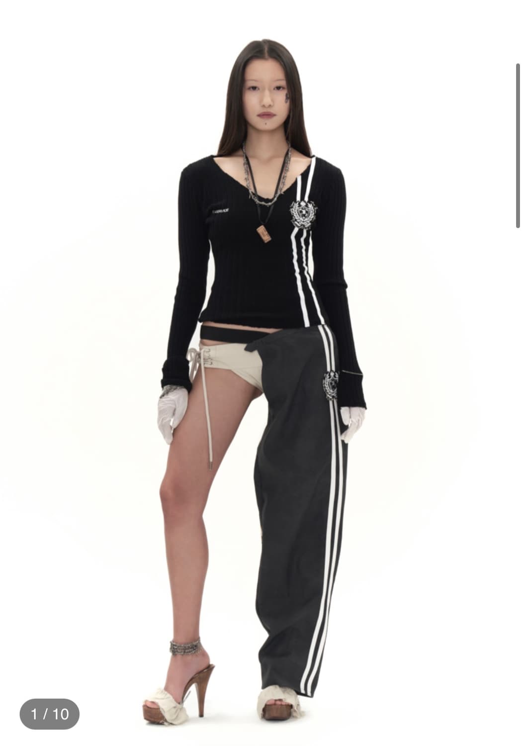 604service 스쿨로고 스웨터 상품이미지1