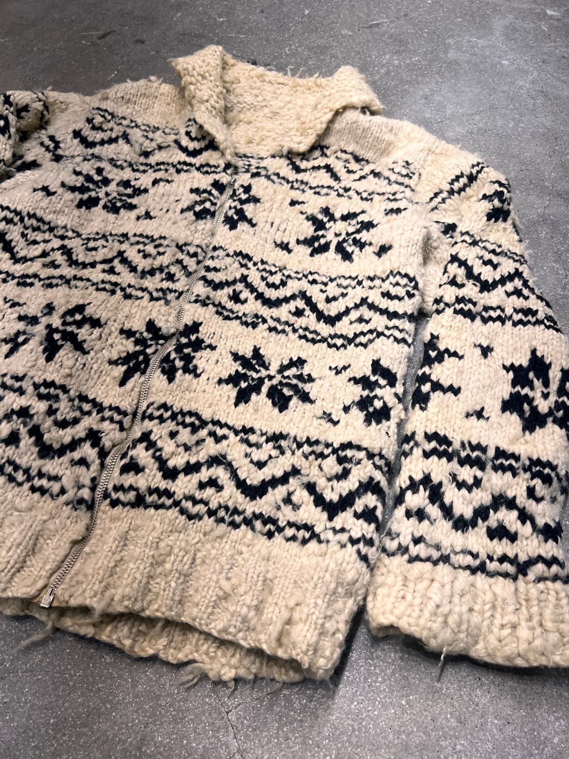 60‘s 코위찬 핸드메이드 스웨터 상품이미지2