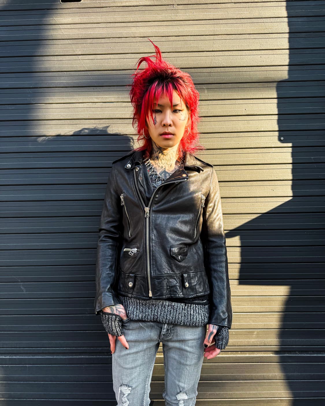 Black Leather Rider Jacket 상품이미지5