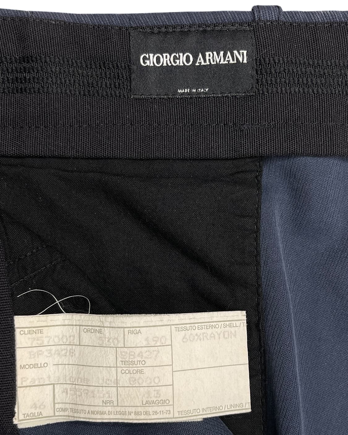조르지오 아르마니 네이비 와이드 트라우저 상품이미지9