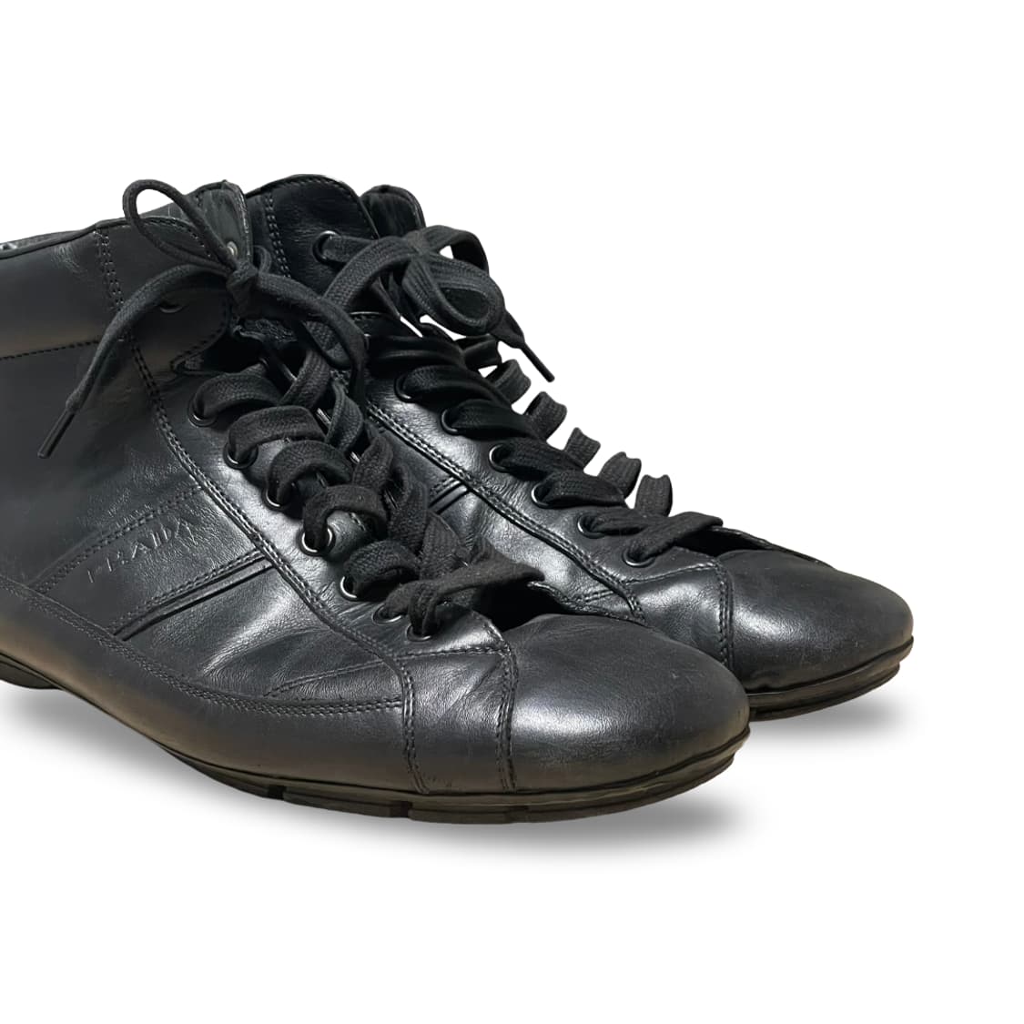 프라다 스포츠 리네아 로사 미드컷 레더 드라이빙 스니커즈 상품이미지5