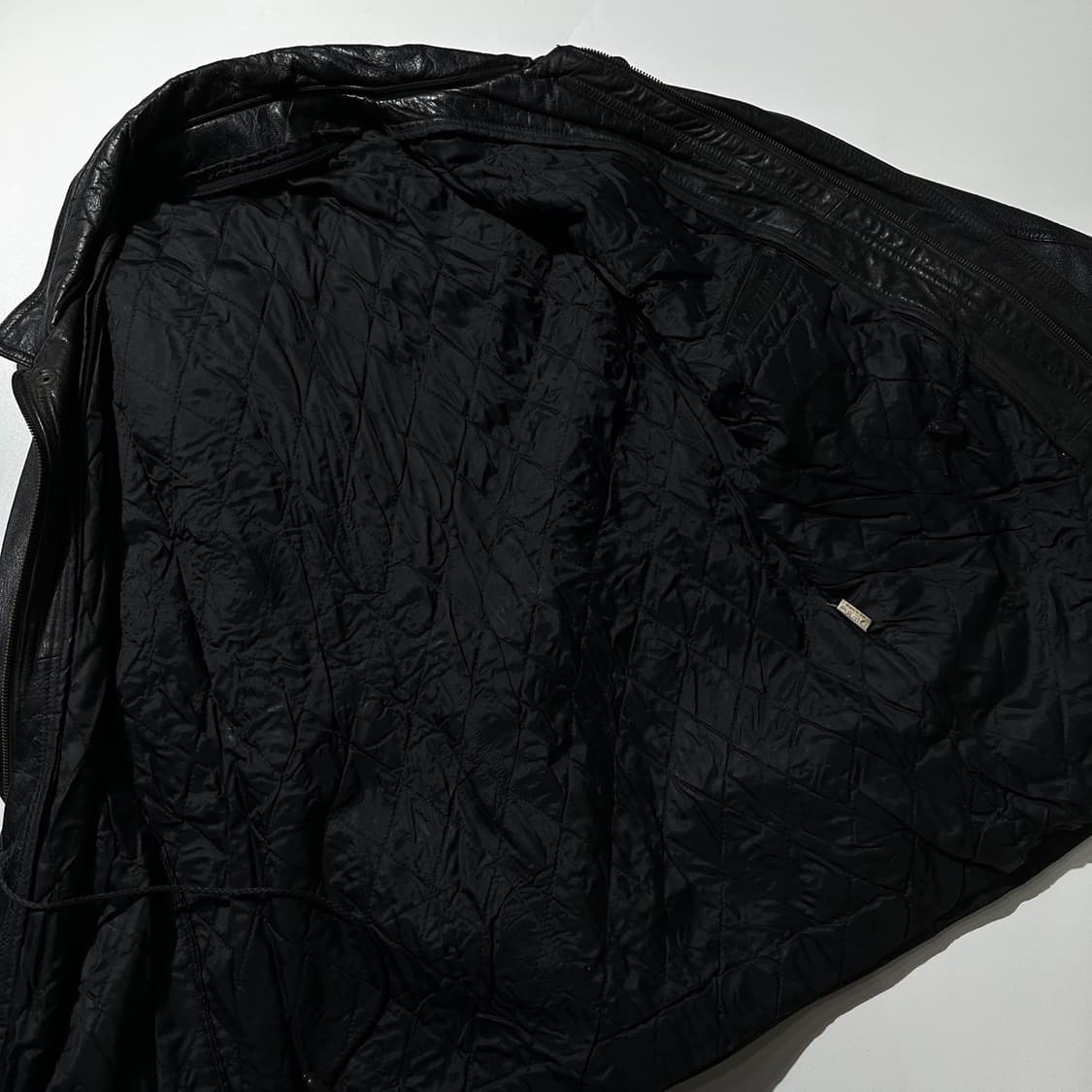 카우 레더 싱글 카코트 블랙 상품이미지6